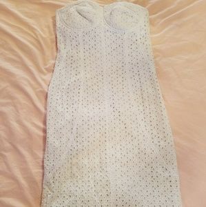 White Strapless Dress